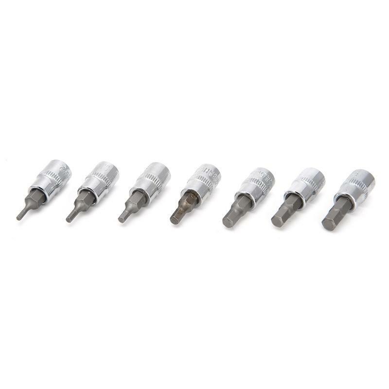 13Pcs/set Metric Allen Hex Ratchet Wrench 1/4" 3/8" 1/2" Drive Socket Tools