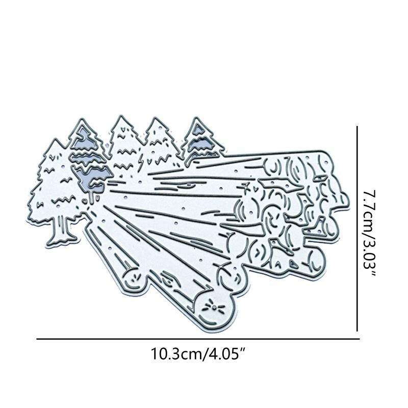 Forest Tree Wood Metal Cutting Dies Embossing Stencil DIY Scrapbooking Template