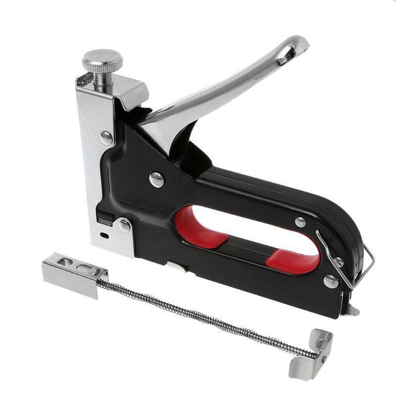 3 Way Manual Heavy Duty Stapler Staple Gun Nailer Tacker With Staples Nails Set