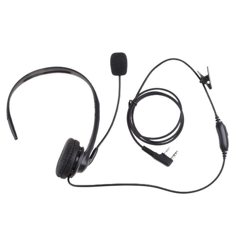 Earpiece Security Headset PTT Mic 2pin for Wouxun KG-UVD1P KG-UV6D KG-669 KG-669