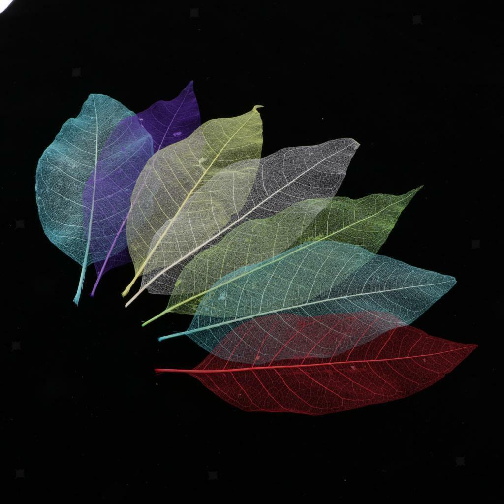 16pcs Mixed Dried Skeleton Leaves Cardmaking Bookmarks Earrings Photo Album