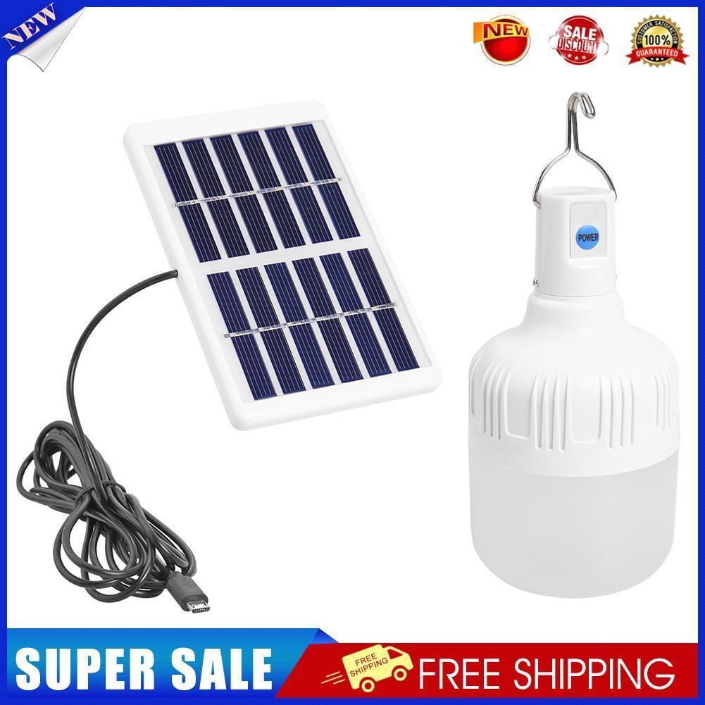 13W LED Solar Light 3 Modes Emergency Lamp Bulb for Outdoor Camping Tent