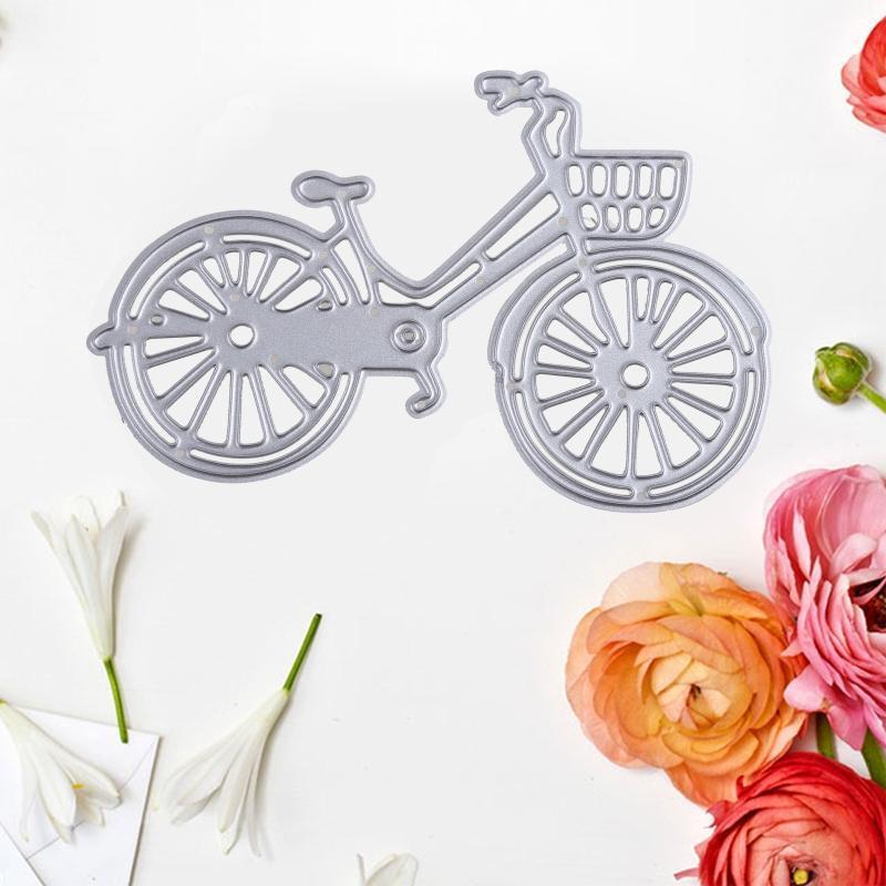 Cute Bicycle Shape Cutting Die Carbon Steel Cuts Scrapbooking Embossing Hollow