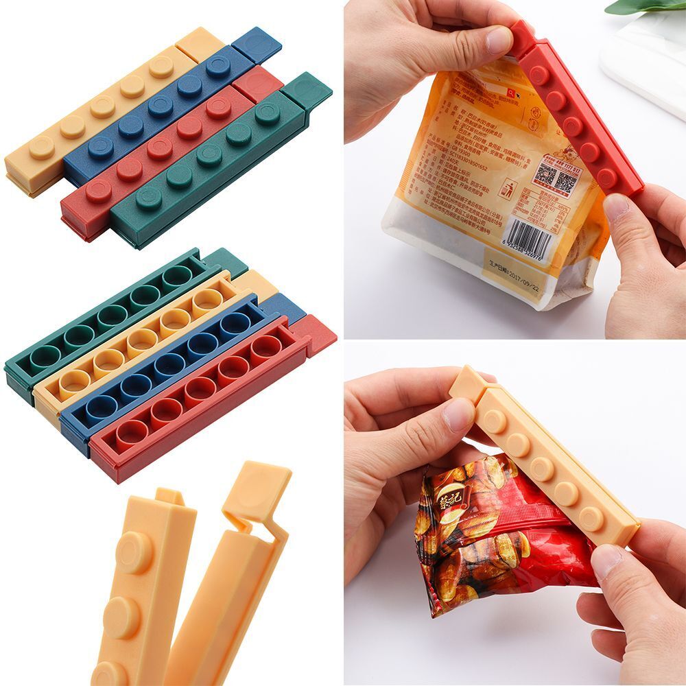 Candy Color Plastic Sealing Rods Sealing Clamp Food Bag Clip Snack Bag Sealer