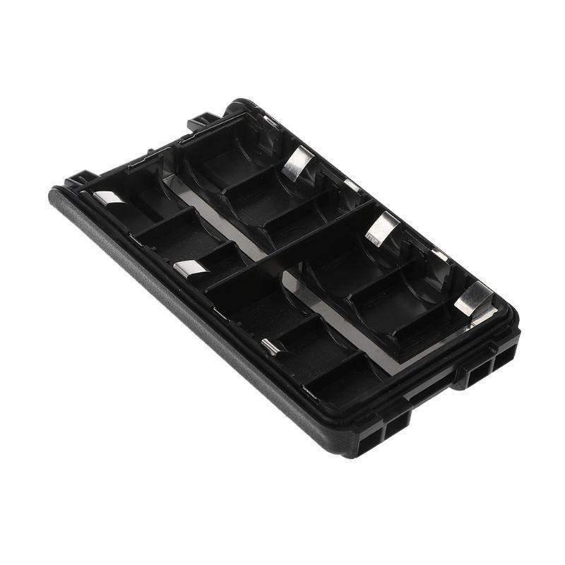 Black 6xAA Battery Case Shell for Portable Radio IC-V80 IC-V80E IC-T70 Walkie