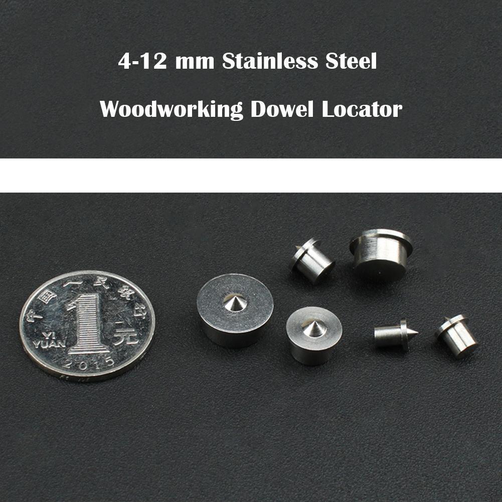 6pcs/set 4-12mm Dowel Tenon Center Roundwood Woodworking Log Locator/Punch
