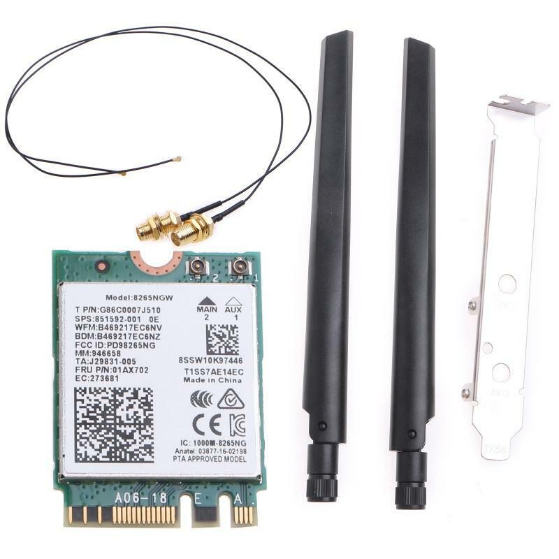 8265NGW NGFF M.2 22x30 Wireless AC Card WiFi Desktop Kit 2.4/5G 802.11ac Adapter