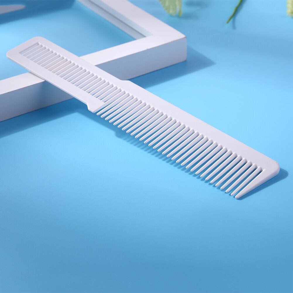 Hairdressing Carbon Anti-static Comb Wide Tooth Hair Clipper Comb (White)