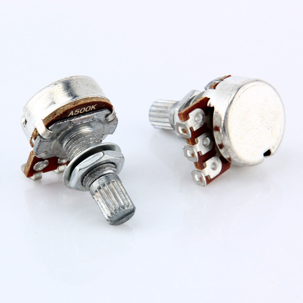 10pcs A500K OHM Audio POTS Guitar Potentiometer Replace for Electric Guitar