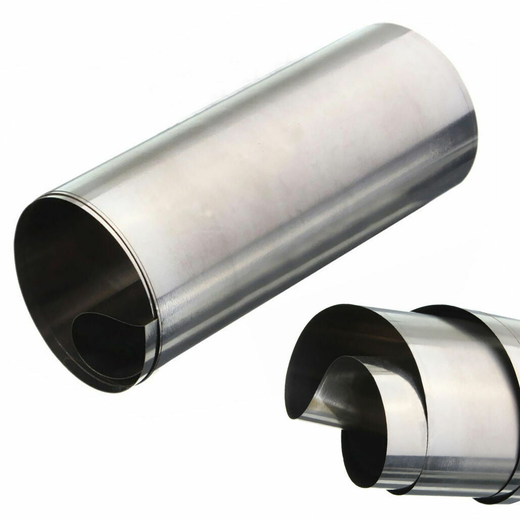 1PC 304 Stainles Steel Fine Plate Sheet Foil Metal Roll 0.1mm*100mm*1000mm