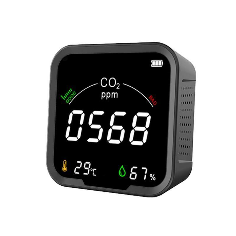 CO2 Meter Digital Temperature Humidity Sensor Tester Air Quality Monitor Indoor