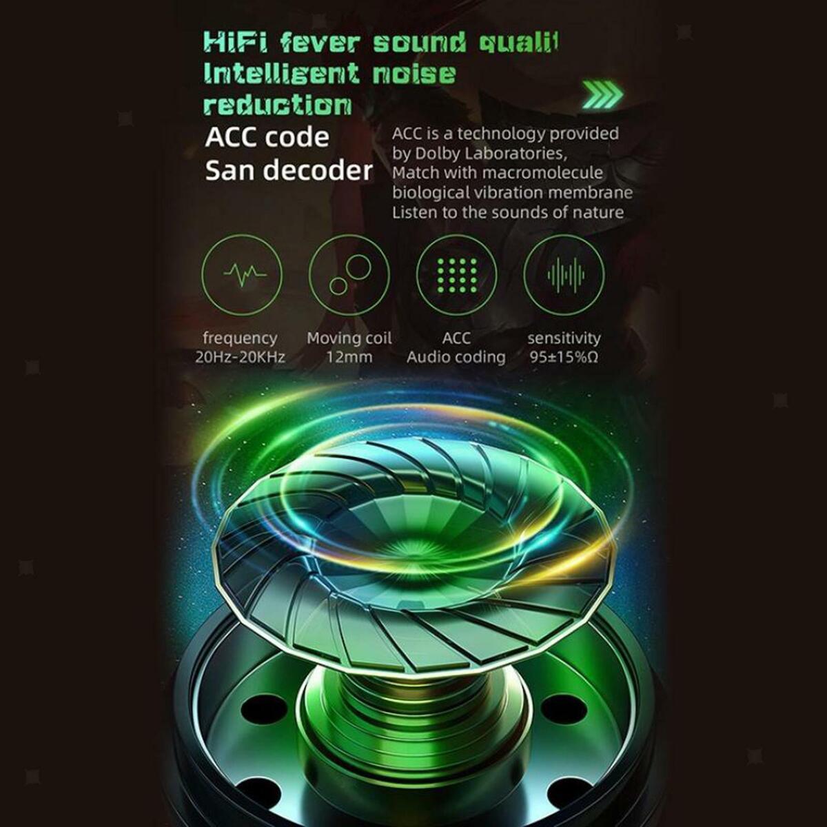 Game Wireless Earbuds for Sport Fit for iOS and Android LED Digital Display