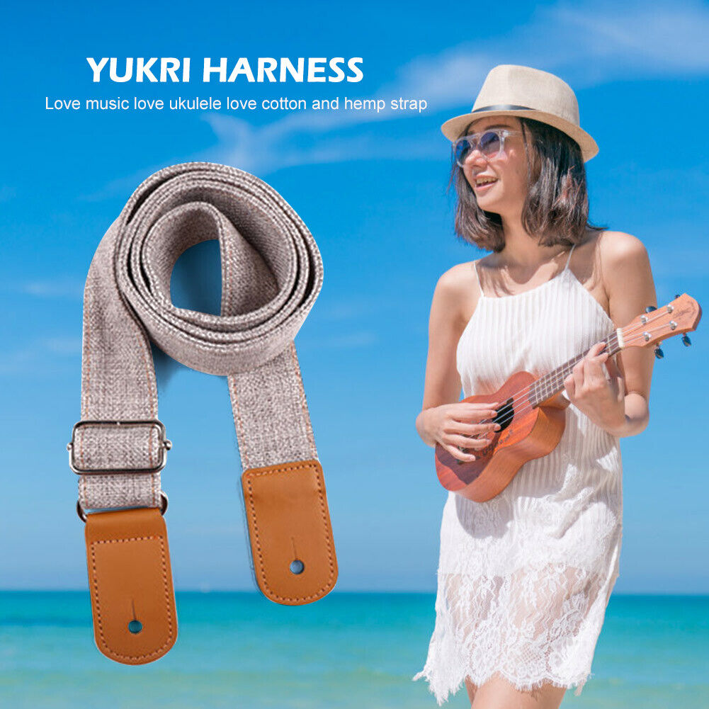 Guitar Strap Anti Slip Bass Ukulele Shoulder Belt Musical Parts (Grey)