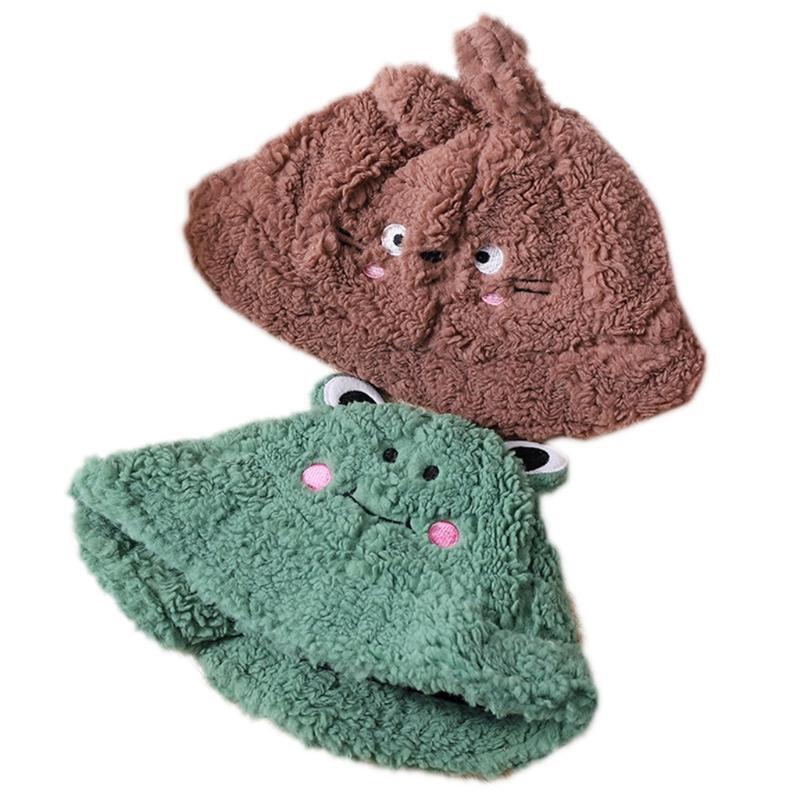 Fashion Cute Rabbit Ears Bucket Hat Fisherman Cap All-match for Street Shooting