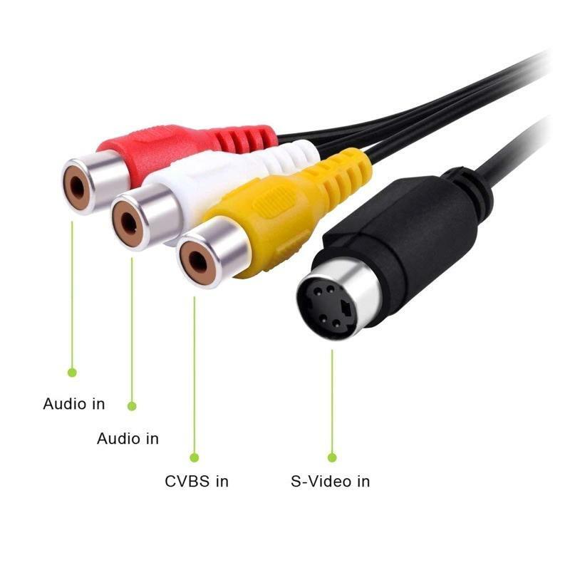 USB 2.0 Audio/Video Converter, Video Capture Card VHS Box VHS VCR TV to Digital