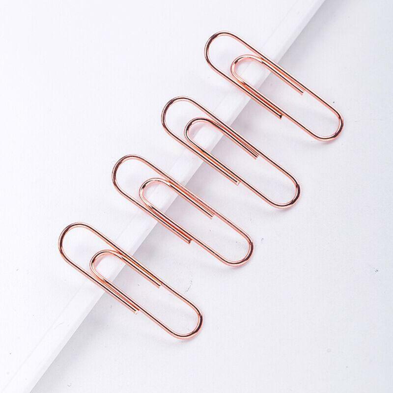 160pcs Mini Metal Paper Clips Bookmarks Photo Letter Binder Clip Stationery Tool
