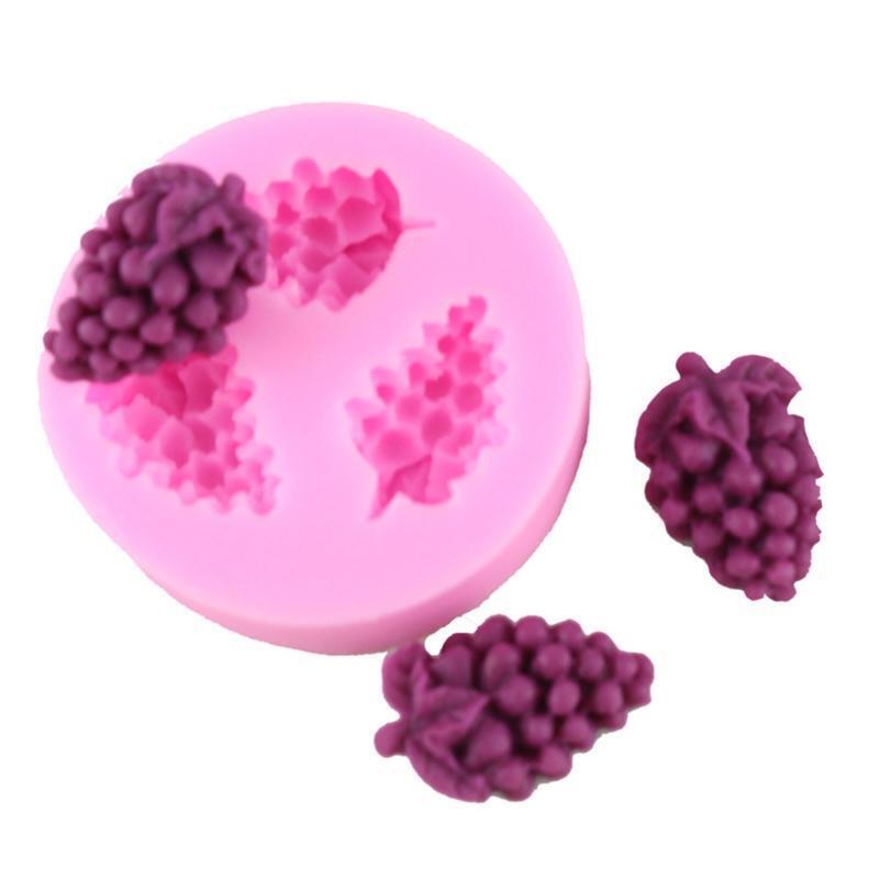 Grape Shape Mousse Silicone Mold Fondant Cake Border Moulds Chocolate Mould