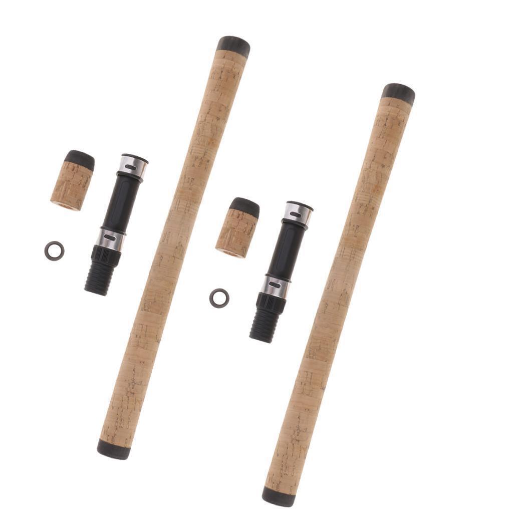 2  Cork Fishing Rod Handle  Seat Repair Composite   Rod Grip Kit