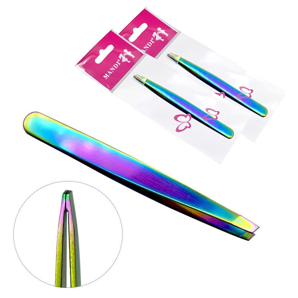 False Eyelash Tweezers Brow Trimmer Colorful Eyebrow Clip Face Hair Removal