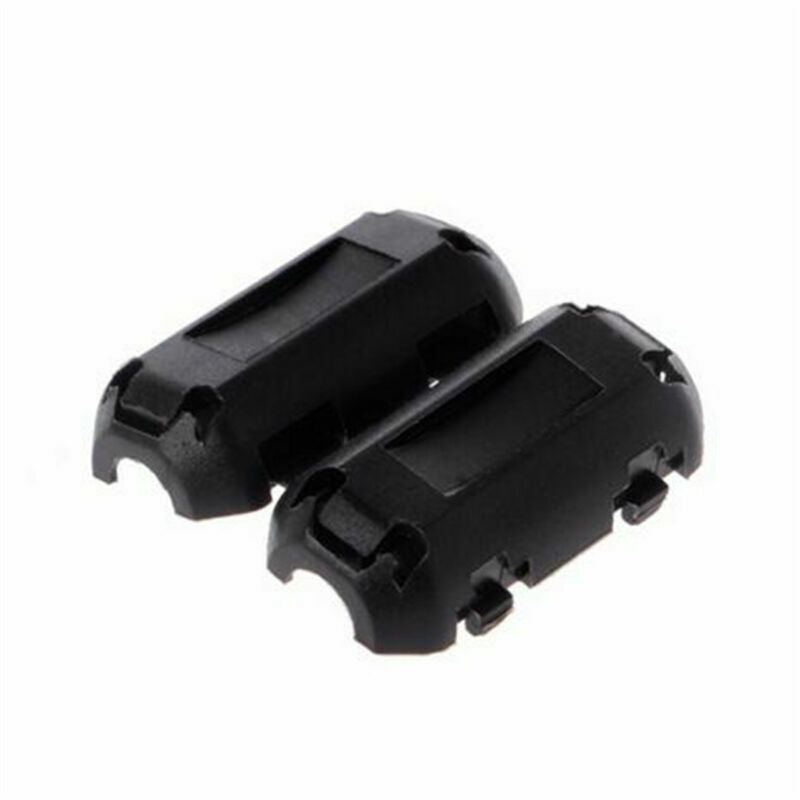 10PCS Black 5mm Clip-on Noise Ferrite Core Ring Bead Filter RFI EMI Cable Clip