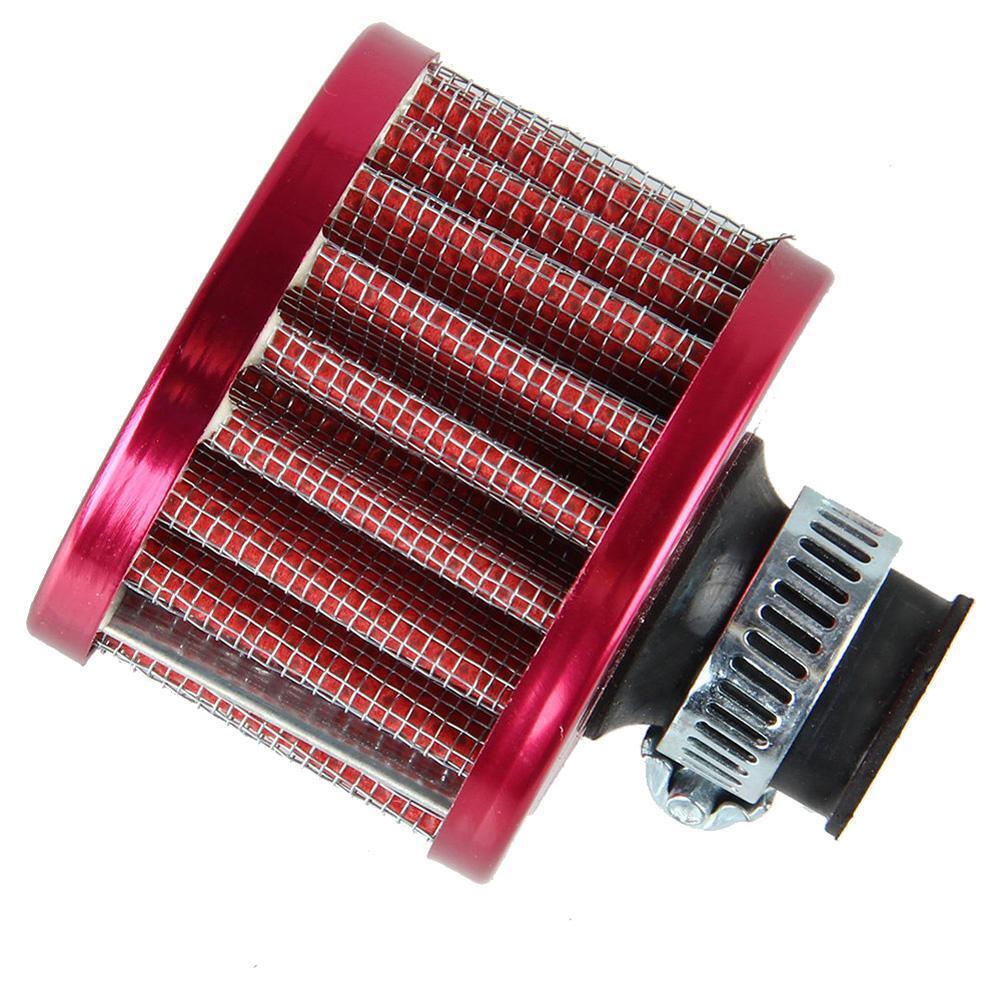 12mm Red Car Motor Cold Air Intake Filter Turbo Vent Crankcase Breather