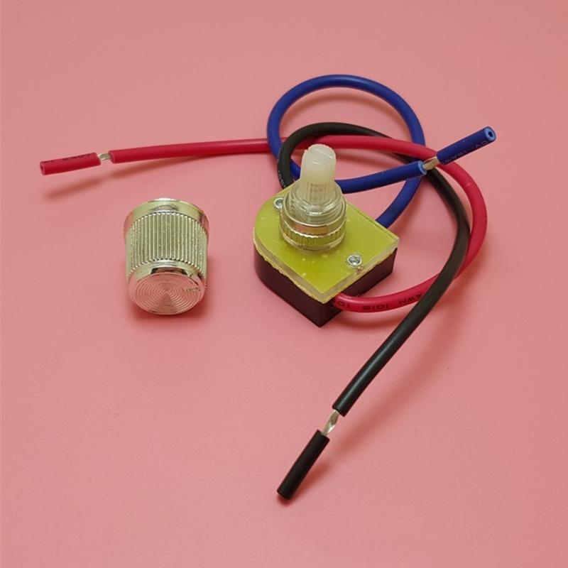 2 Circuit 3-Way Rotary Canopy Switch Lamp Dimmer Knob Switch Easy to Install