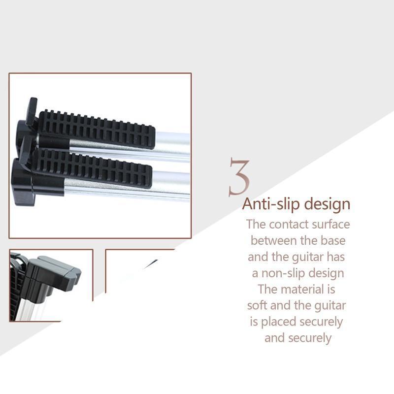 Aluminum Alloy A-Frame Universal Folding Acoustic Guitar Bass Floor Stand