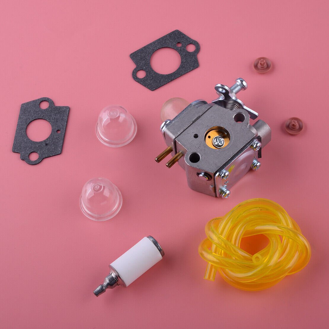9pcs Carburetor & Accessories Fit For Ryobi RBC30SES/A/B RBL30MVA/B RLT30CES/A/B