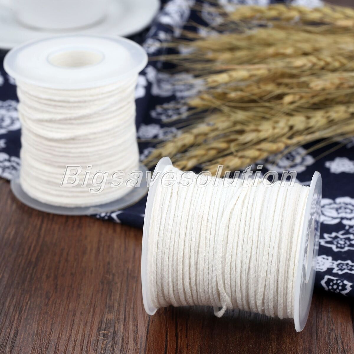 1 Roll Square Braided Candle Cotton Wicks Durable Practical Wick Candle DIY Tool