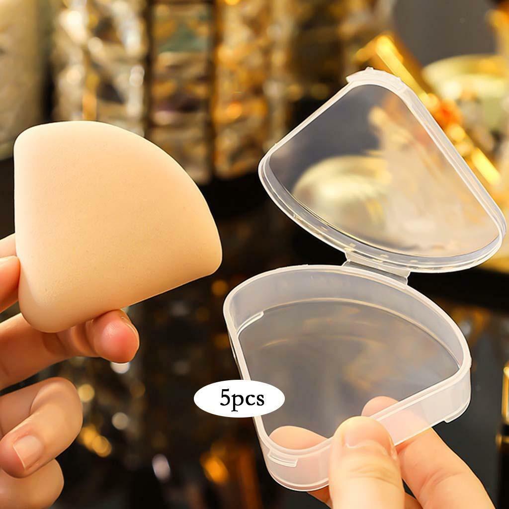 Triangle Puff Box Case Anti Pollution Protective 5x Organizer