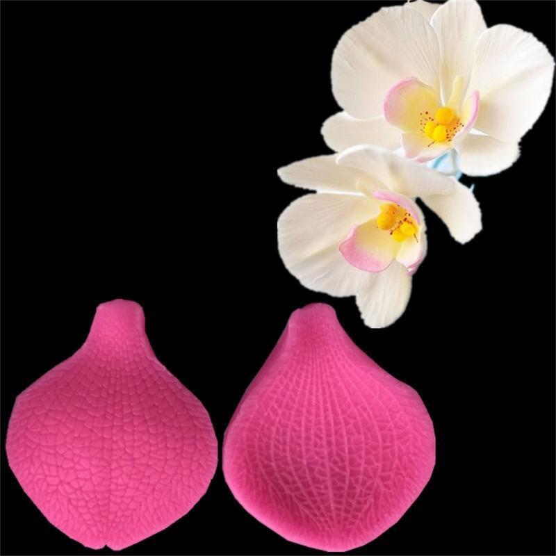 Silicone Molds Chocolate Mold Fondant Cake Moulds DIY Orchid Petals Shaped
