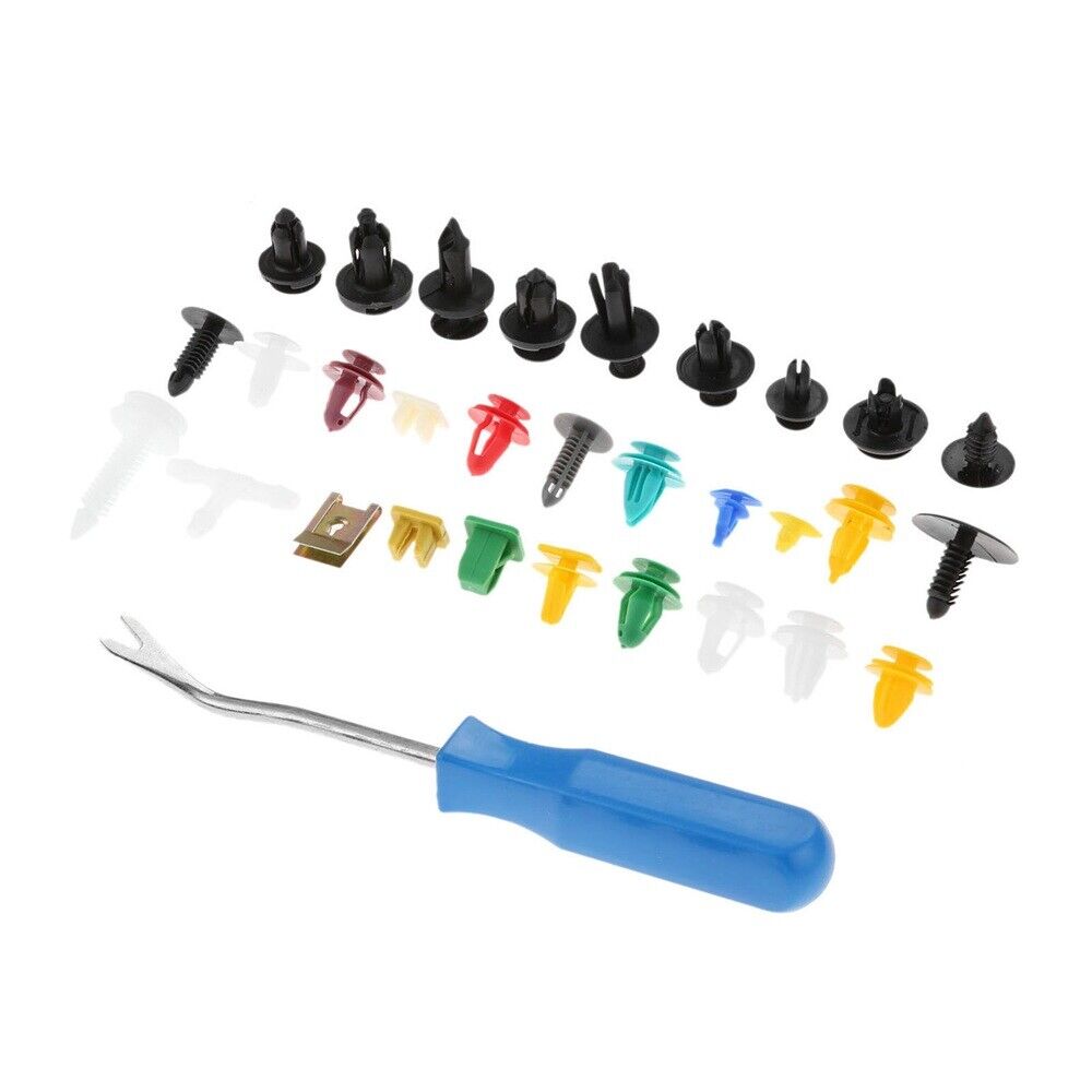 Plastic Various 500PCS Door Bumper Panel Fender Fastener with remover Tool