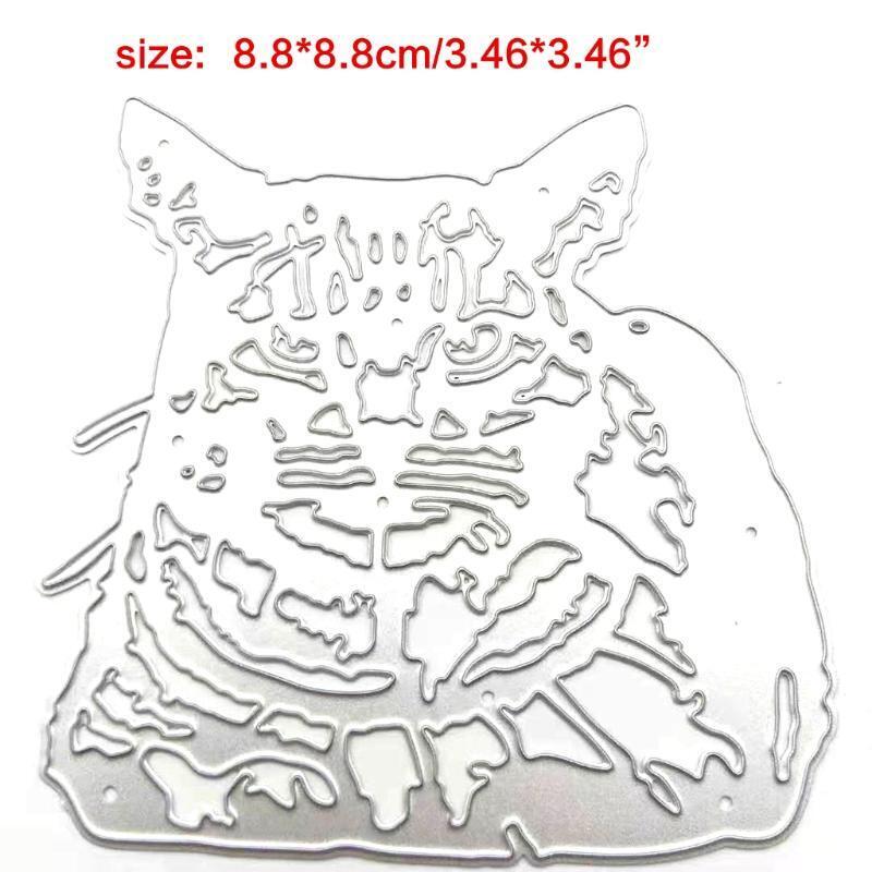 1 Pack Tiger Cutting Die Stencil Aesthetic Paper Art Crafts Cutting Template