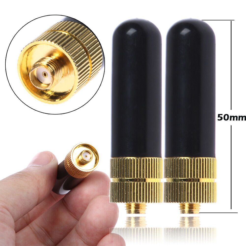 2x SRH805S SMA-F Female Dual Band Antenna for Baofeng GT-3 UV-5R 888s Radio