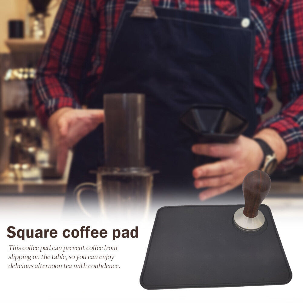 Tamping Holder Mat Home Office Anti-slip Square Coffee Powder Pressing Pad