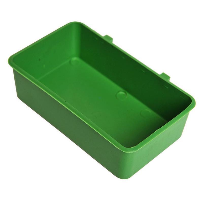 Bird Feeder Cups Plastic Hanging Food Bowls with Hooks Bird Bath for Budgerigar