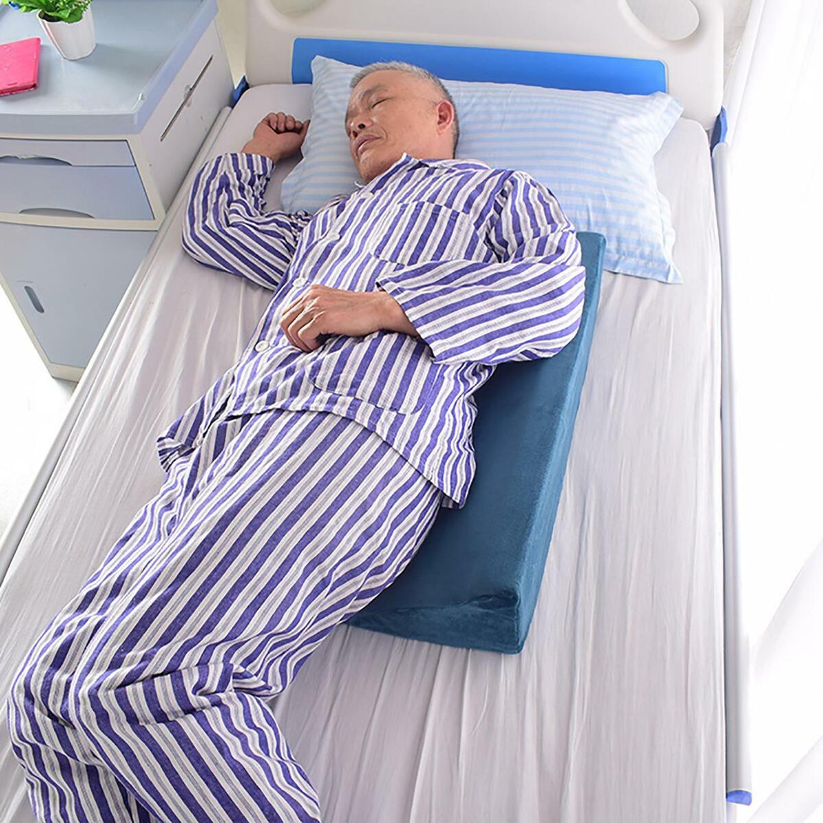 Bed Side  Sleeping Zipper Design Turnover Pillow for Elderly