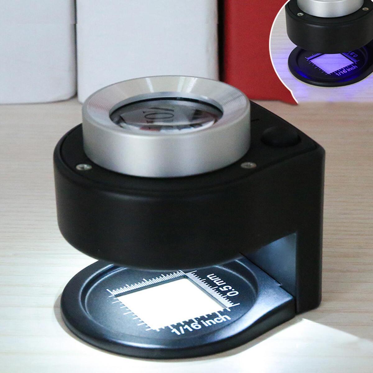 30x Loupe  Magnifying  Money Detector Lamp Desktop for Jewelry