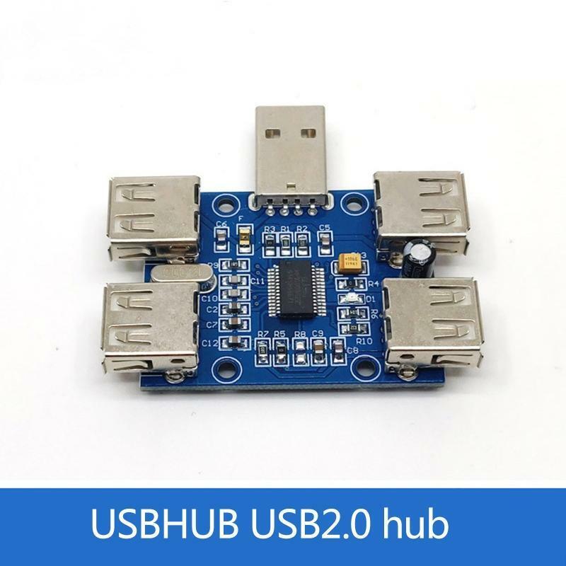 Hi-Speed USB 2.0 HUB DC Controller 4 Ports USB Expansion Module 5V 500mA 480Mbps