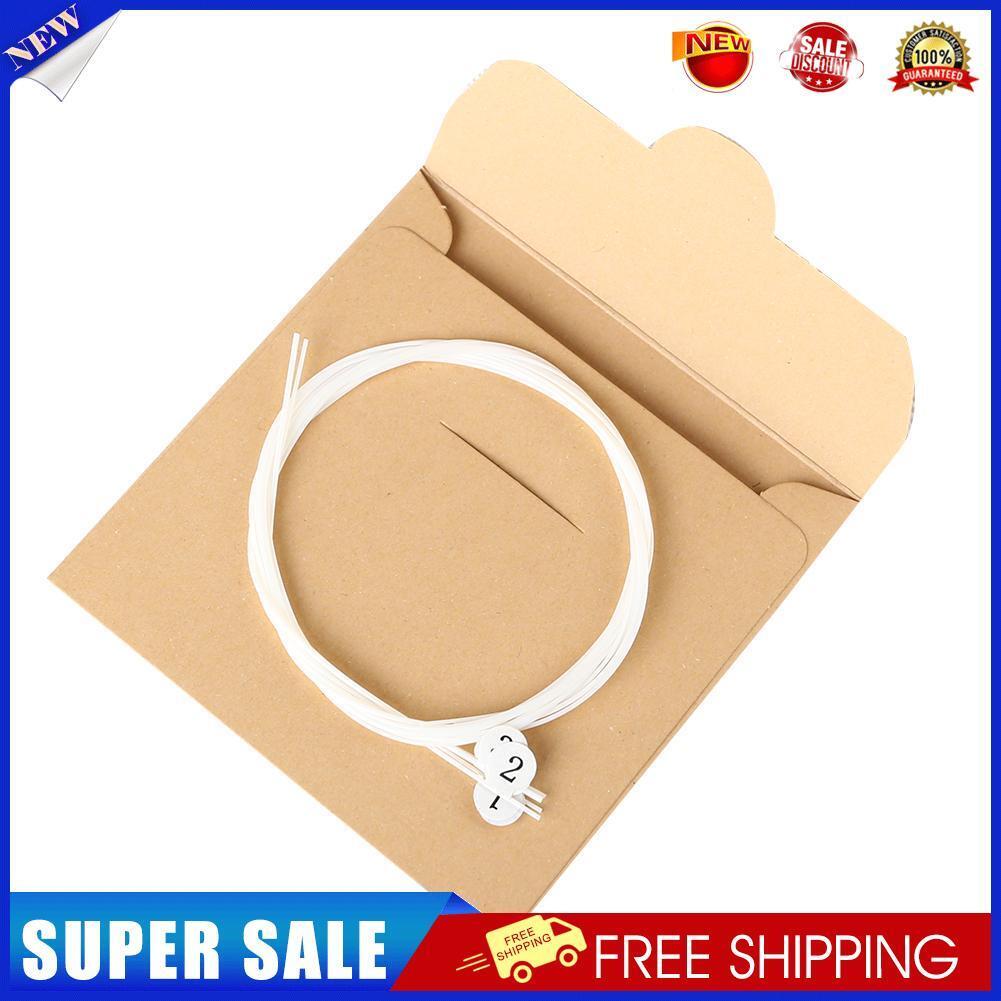 4pcs/set Ukulele Strings Replacement Part for 21 23 26 inch Ukulele White