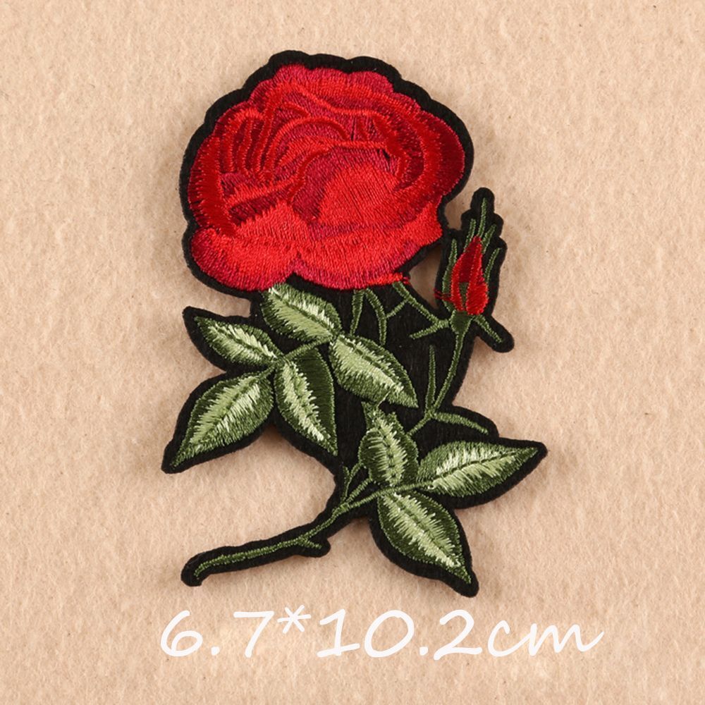 11pcs/set New Craft Motif Jeans Embroidered Applique Patch Flowers Sew/Iron on