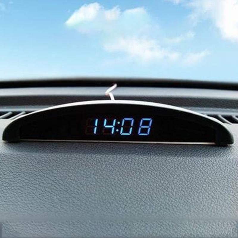Mini Electronic Watch LED Digital Clock Night Light Thermometer LED Voltmeter