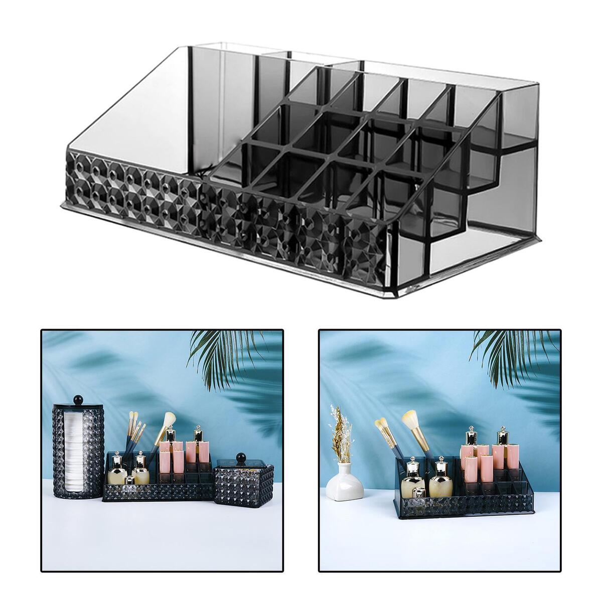 Makeup Organizer Cosmetic Storage Box Container for Desktop Bedroom Jewelry