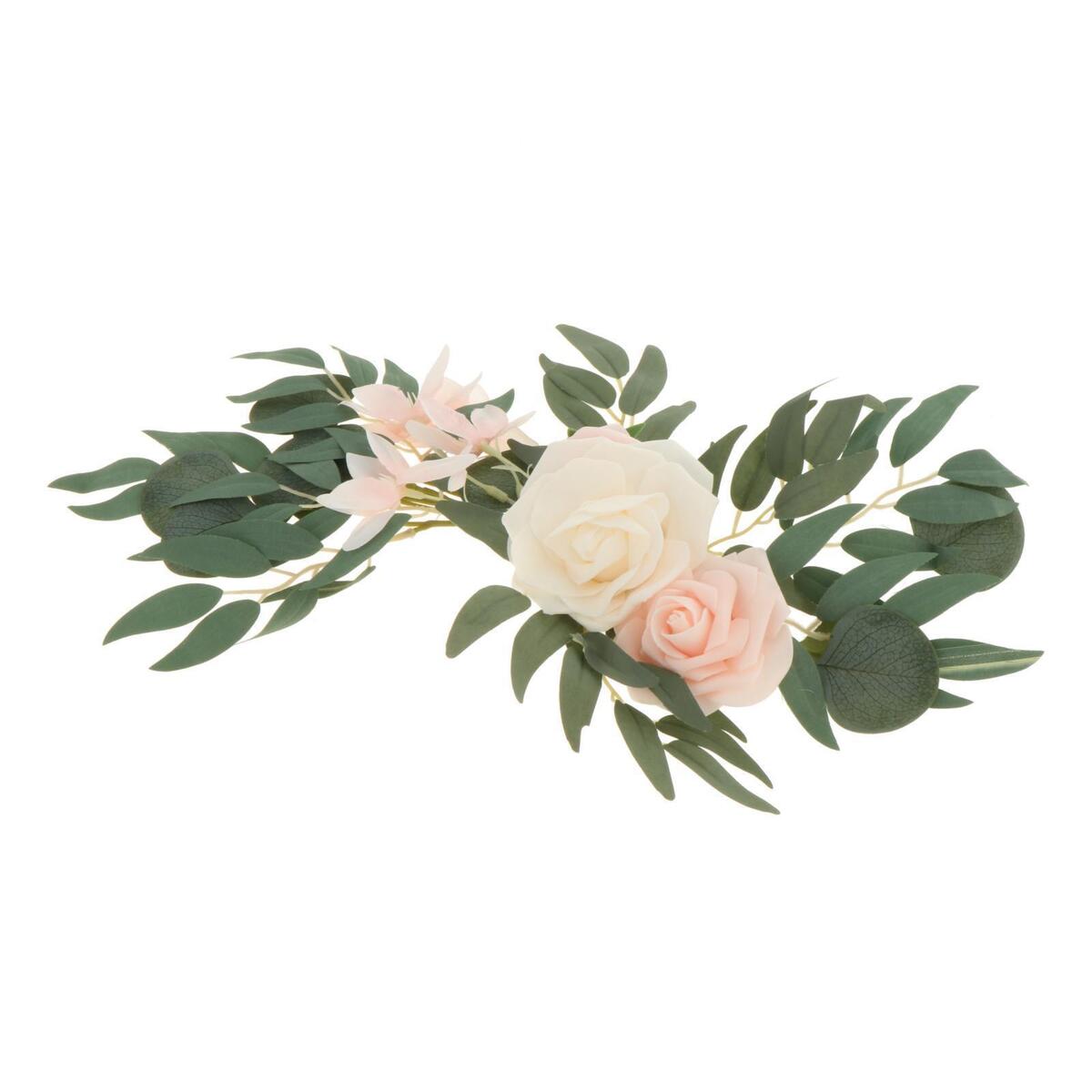 4Pieces Wedding Arch Flowers Rose Flower Swag Garland Wedding Holiday Wall