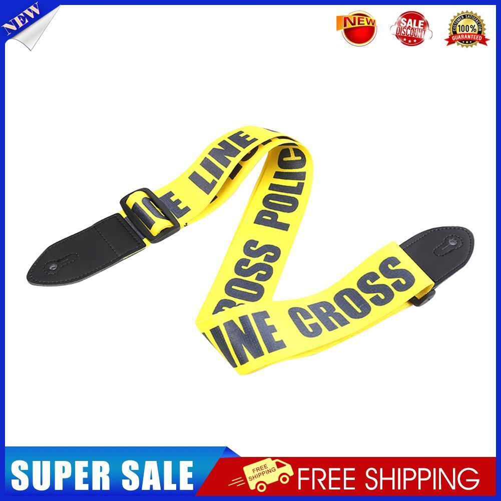 Guitar Strap Belt for Acoustic Electric Guitar Instrument Parts (Yellow)