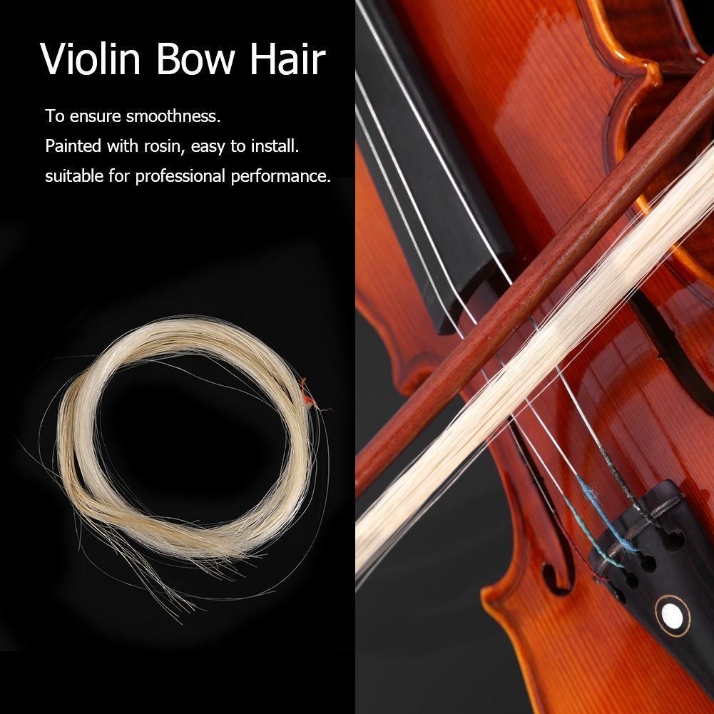 Violin Bow Hair Viola Cello Fiddle Bow Horsehair for Stringed Instrument