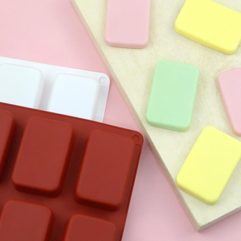 Soap Silicone Molds 12 Cavities Square Baking Mold for Soap Candles Jelly DIY