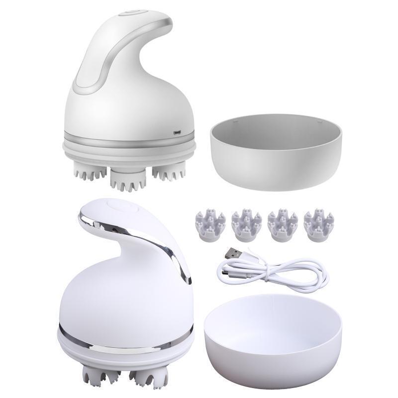 Cat Head Massager Electric Cordless Rechargable Massage Comb for Pet Scalp