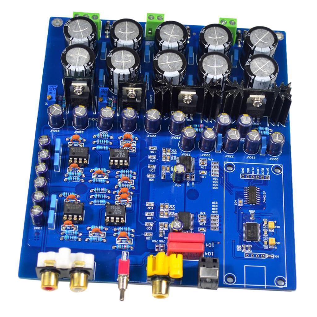 AK4396+AK4113 Dual Chip    DAC Fiber Optic /  / USB Input