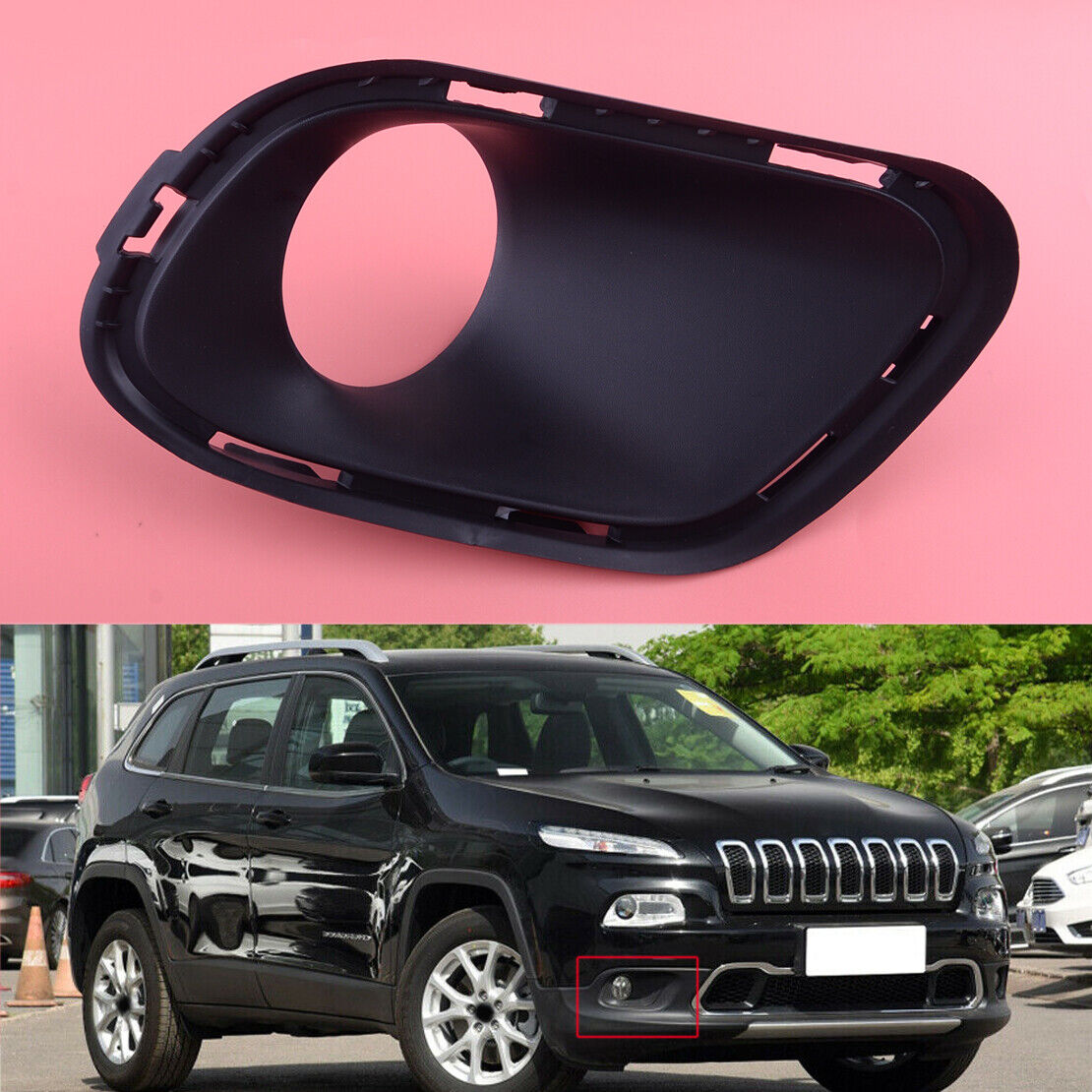 Fog Light Trim Right Side Fit For Jeep Cherokee 2014-2018 68078284 68203220